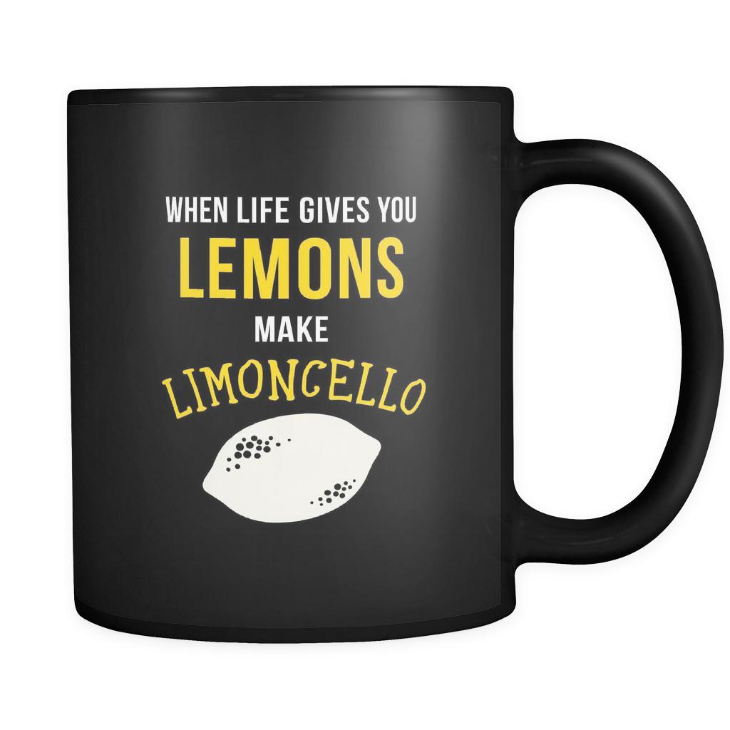 Italians When life gives you lemons make limoncello 11oz Black Mug-Drinkware-Teelime | shirts-hoodies-mugs
