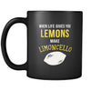 Italians When life gives you lemons make limoncello 11oz Black Mug-Drinkware-Teelime | shirts-hoodies-mugs