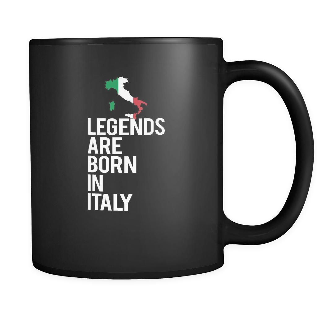 Italy Legends are born in Italy 11oz Black Mug-Drinkware-Teelime | shirts-hoodies-mugs