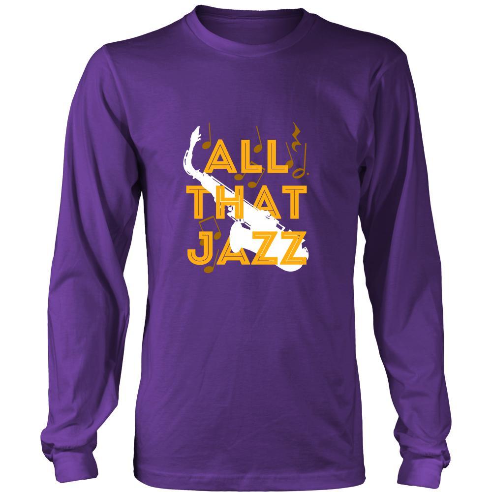 Jazz Hoodie, long sleeve shirt - All That Jazz - custom made music apparel-T-shirt-Teelime | shirts-hoodies-mugs