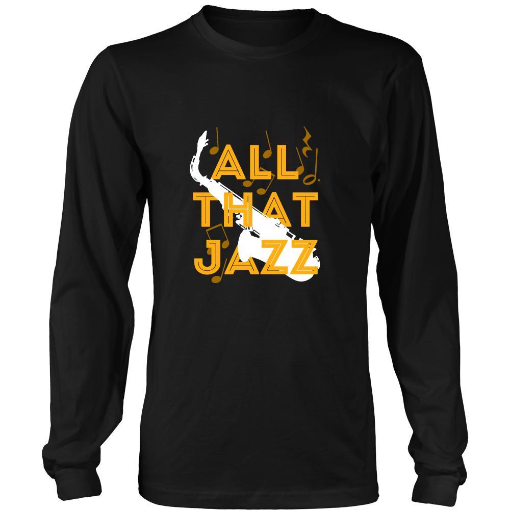 Jazz Hoodie, long sleeve shirt - All That Jazz - custom made music apparel-T-shirt-Teelime | shirts-hoodies-mugs