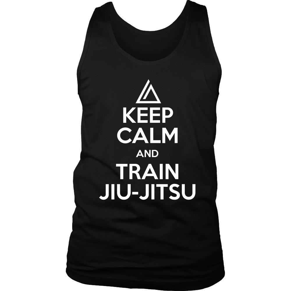 Jiu-Jitsu Tank Top - Keep Calm and Train Jiu-Jitsu-T-shirt-Teelime | shirts-hoodies-mugs
