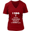 Jogging - I jog because punching people is frowned upon - Joger Hobby Shirt-T-shirt-Teelime | shirts-hoodies-mugs