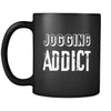 Jogging Jogging Addict 11oz Black Mug-Drinkware-Teelime | shirts-hoodies-mugs