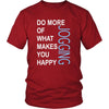 Jogging Shirt - Do more of what makes you happy Jogging- Hobby Gift-T-shirt-Teelime | shirts-hoodies-mugs