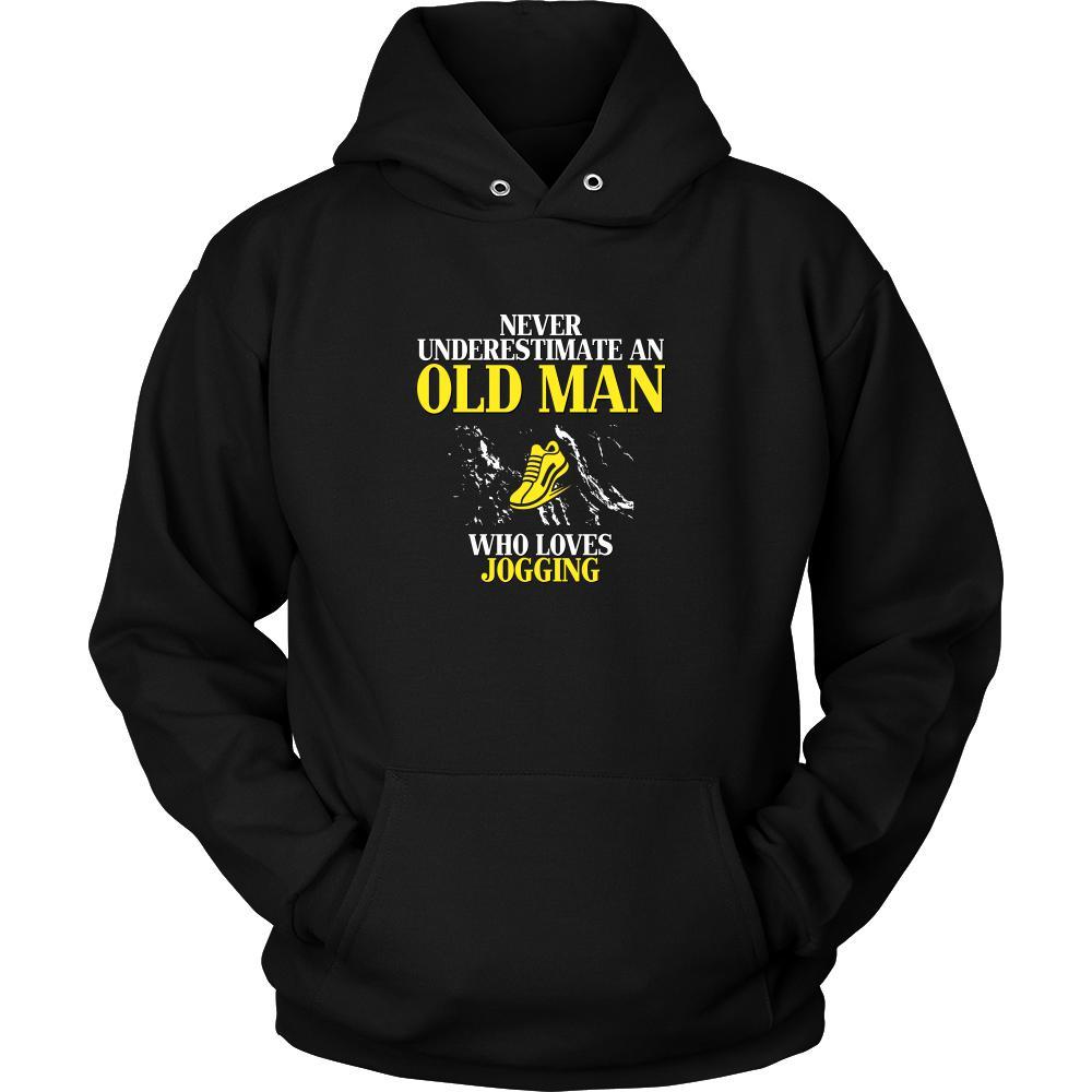 Jogging Shirt - Never underestimate an old man who loves jogging Grandfather Hobby Gift-T-shirt-Teelime | shirts-hoodies-mugs