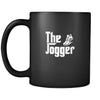 Jogging The Jogger 11oz Black Mug-Drinkware-Teelime | shirts-hoodies-mugs