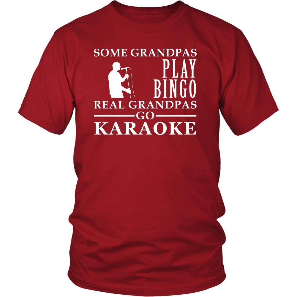 Karaoke Shirt Some Grandpas play bingo, real Grandpas go Karaoke Family Hobby-T-shirt-Teelime | shirts-hoodies-mugs