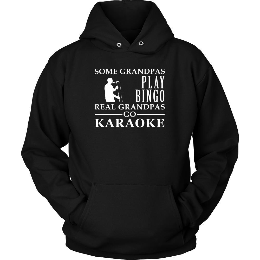 Karaoke Shirt Some Grandpas play bingo, real Grandpas go Karaoke Family Hobby-T-shirt-Teelime | shirts-hoodies-mugs