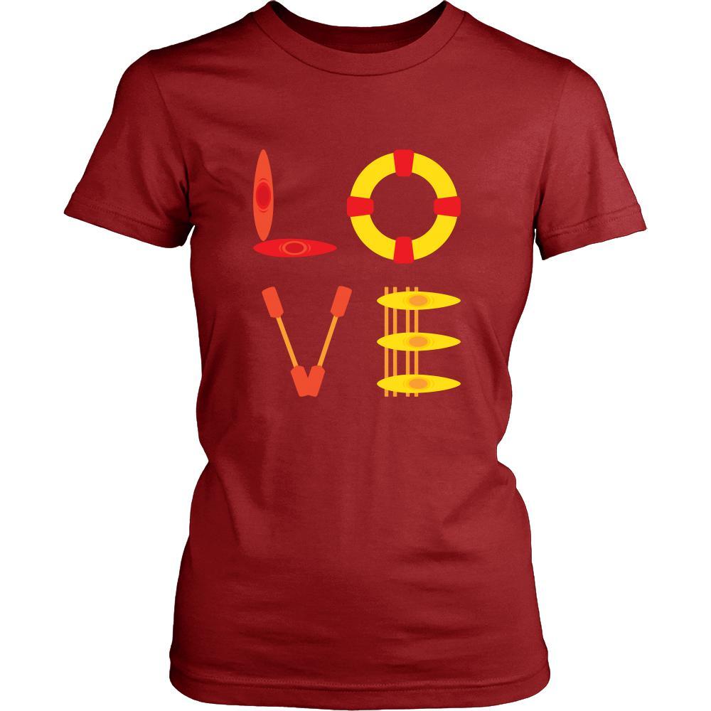 Kayaking - LOVE Kayaking - Kayaker Hobby Shirt-T-shirt-Teelime | shirts-hoodies-mugs