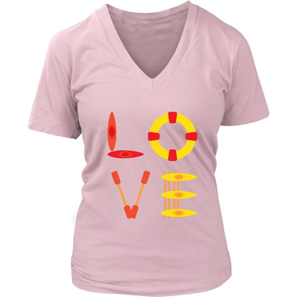 Kayaking - LOVE Kayaking - Kayaker Hobby Shirt-T-shirt-Teelime | shirts-hoodies-mugs
