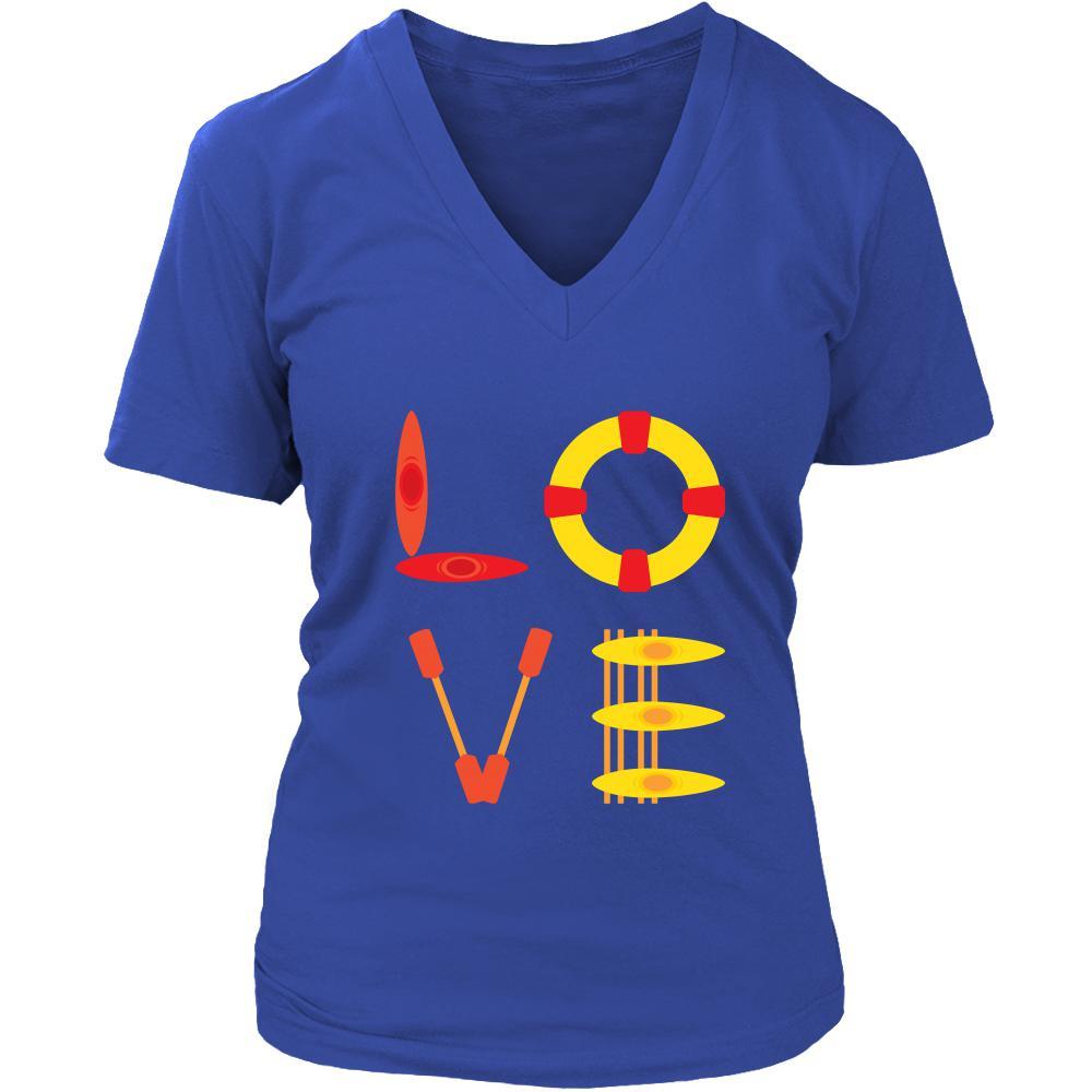Kayaking - LOVE Kayaking - Kayaker Hobby Shirt-T-shirt-Teelime | shirts-hoodies-mugs