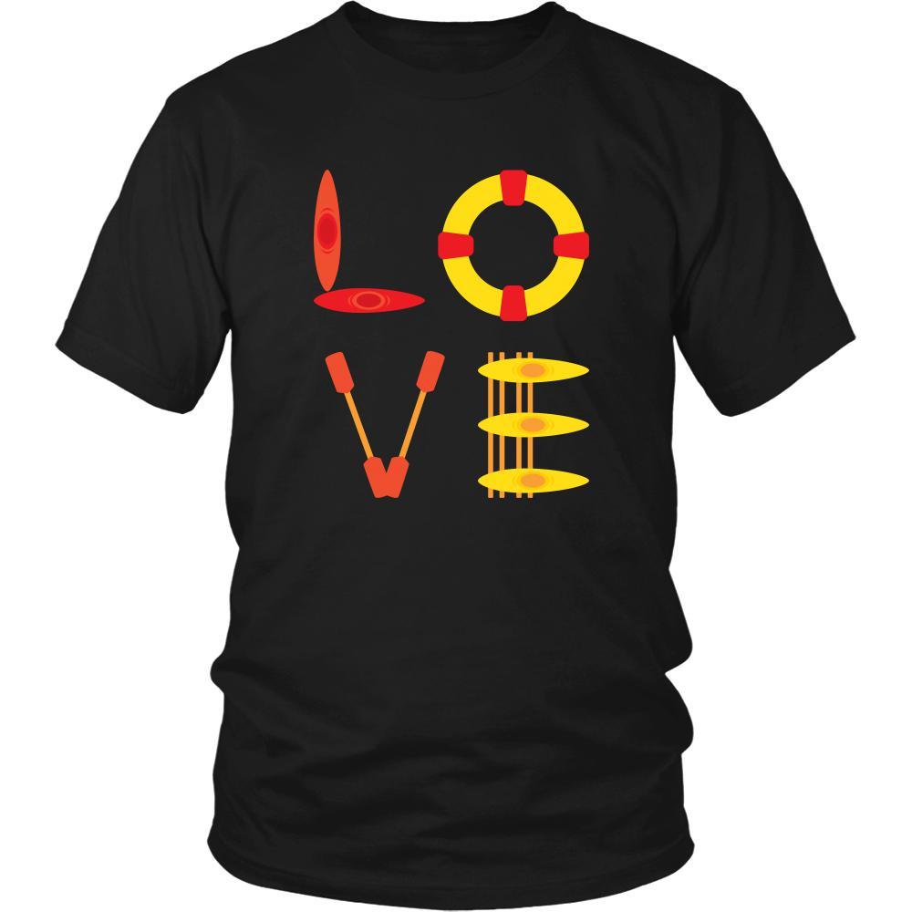 Kayaking - LOVE Kayaking - Kayaker Hobby Shirt-T-shirt-Teelime | shirts-hoodies-mugs