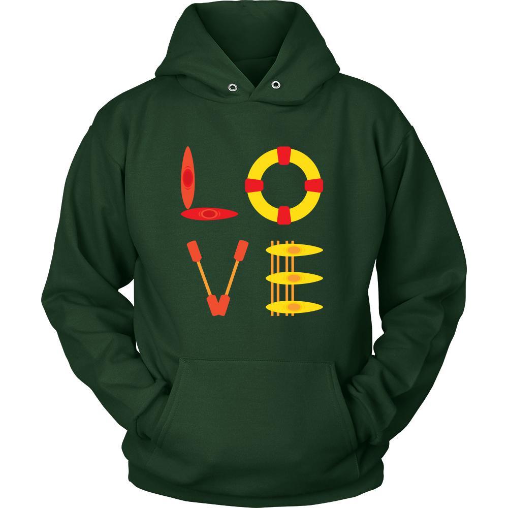 Kayaking - LOVE Kayaking - Kayaker Hobby Shirt-T-shirt-Teelime | shirts-hoodies-mugs