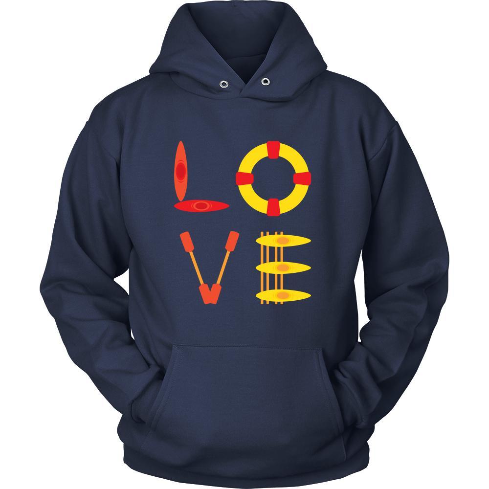 Kayaking - LOVE Kayaking - Kayaker Hobby Shirt-T-shirt-Teelime | shirts-hoodies-mugs