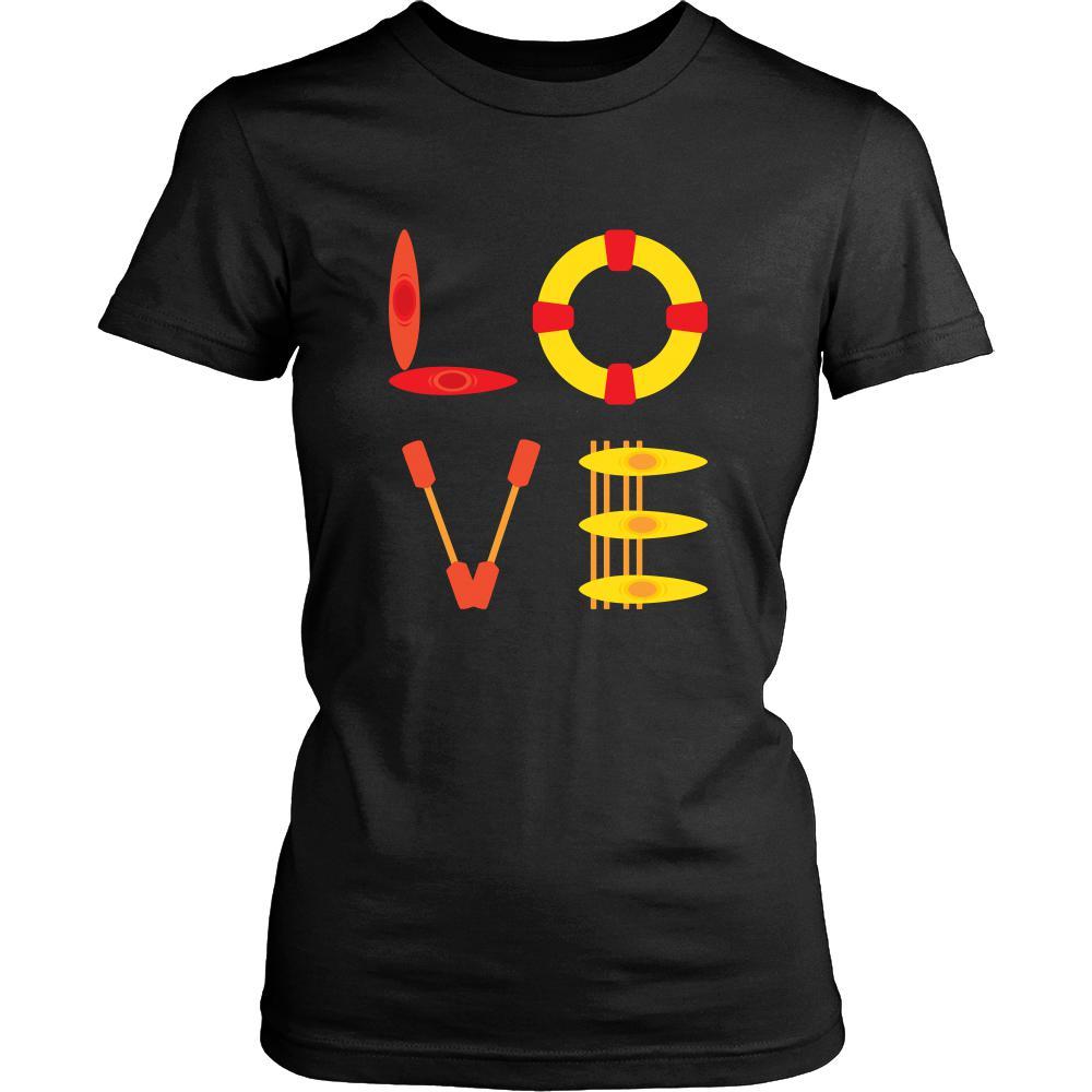 Kayaking - LOVE Kayaking - Kayaker Hobby Shirt-T-shirt-Teelime | shirts-hoodies-mugs