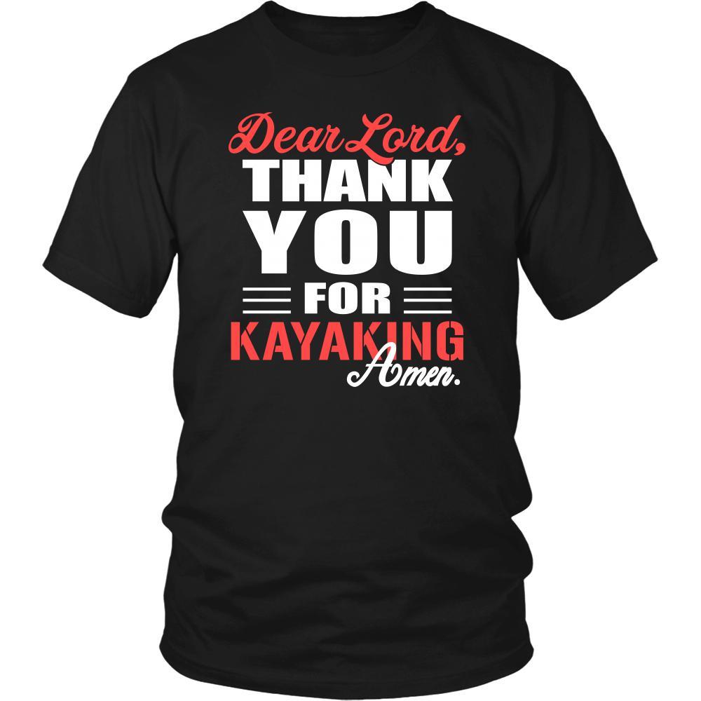 Kayaking Shirt - Dear Lord, thank you for Kayaking Amen- Hobby-T-shirt-Teelime | shirts-hoodies-mugs