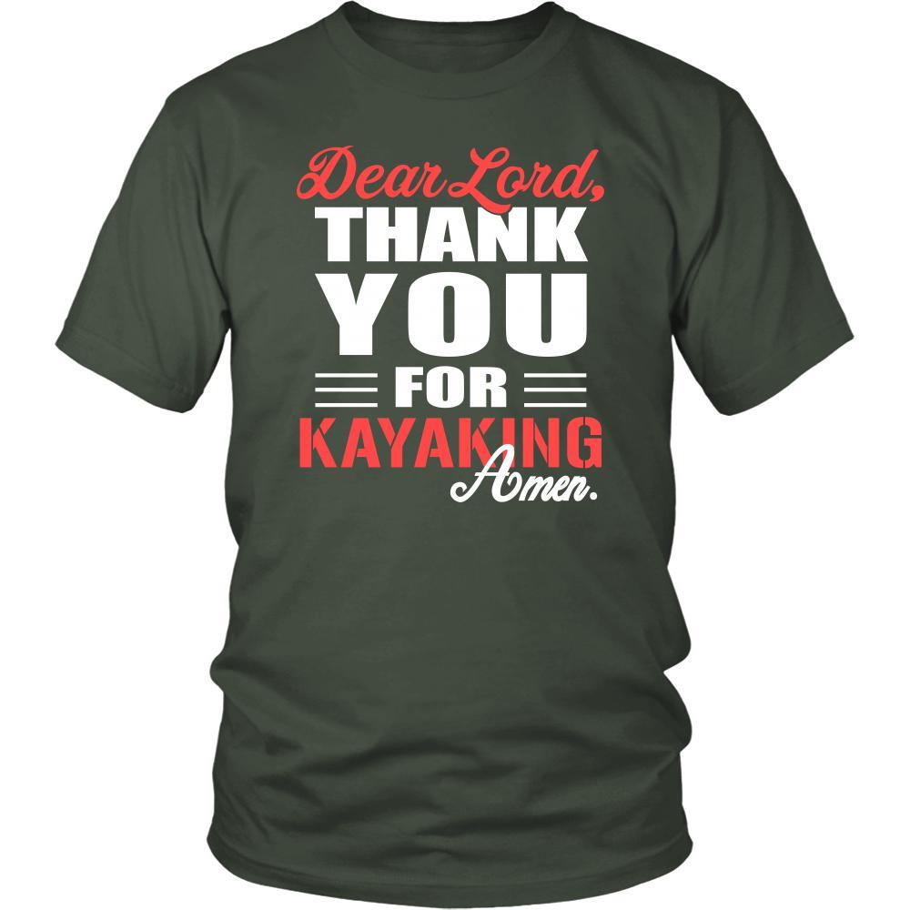 Kayaking Shirt - Dear Lord, thank you for Kayaking Amen- Hobby-T-shirt-Teelime | shirts-hoodies-mugs