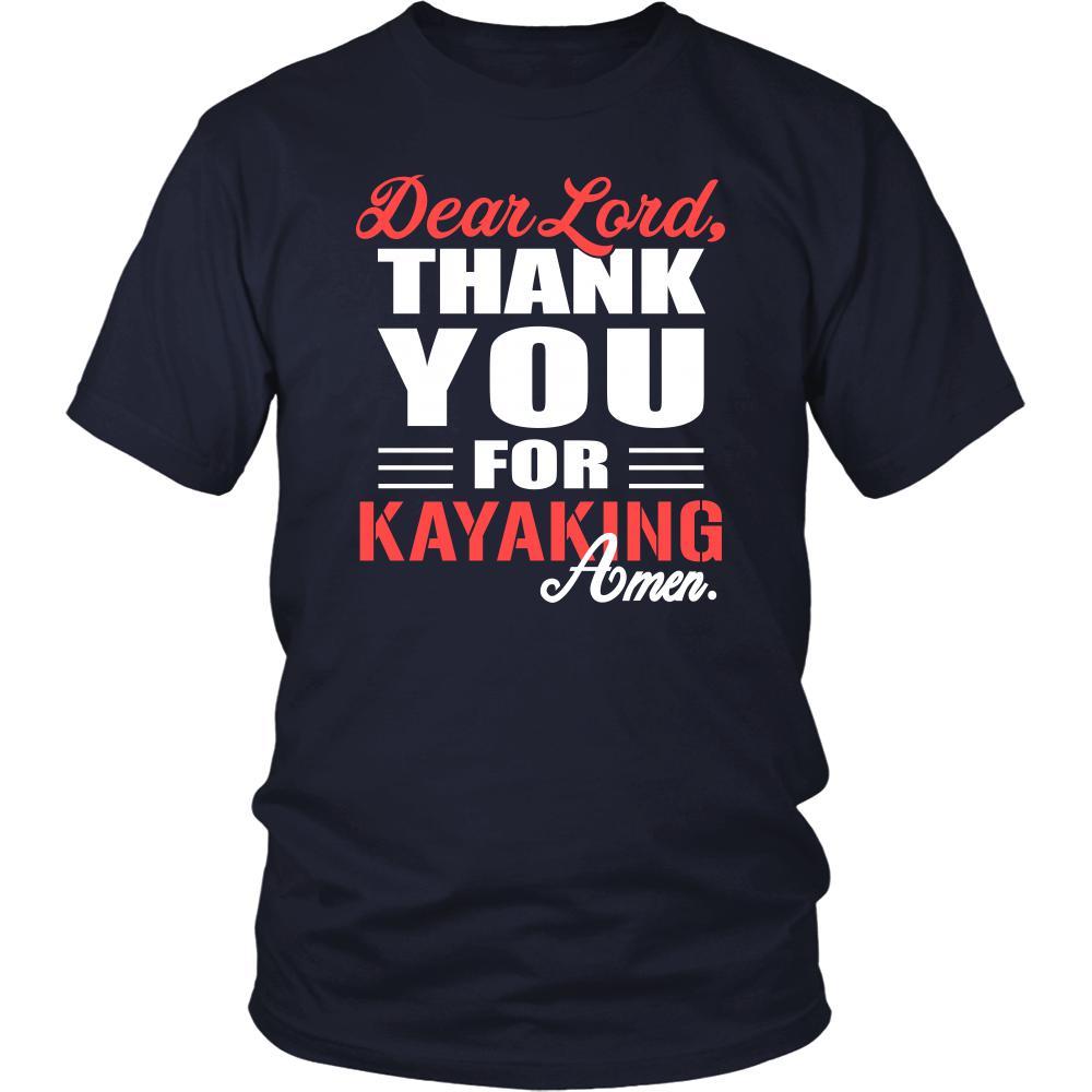 Kayaking Shirt - Dear Lord, thank you for Kayaking Amen- Hobby-T-shirt-Teelime | shirts-hoodies-mugs