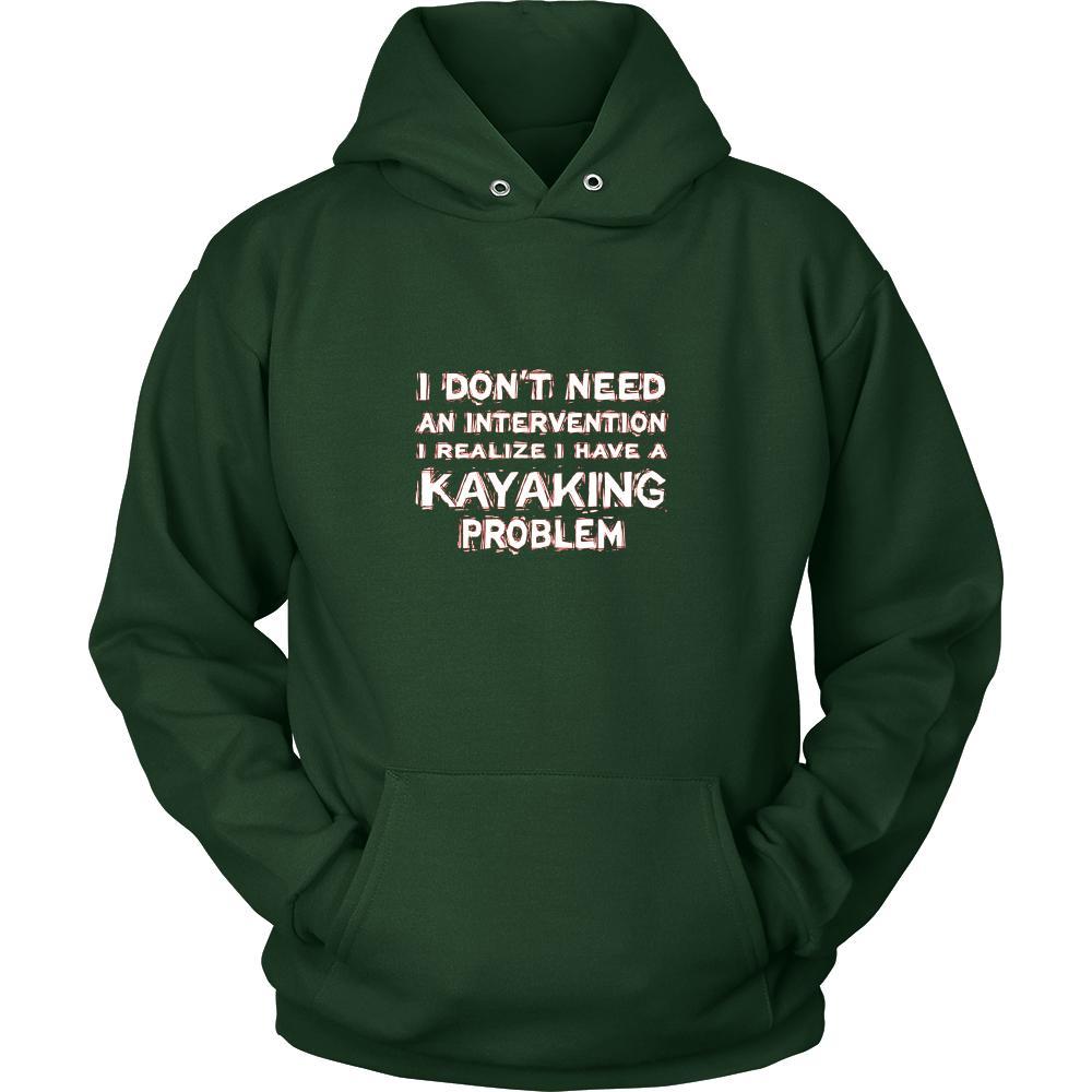 Kayaking Shirt - I don't need an intervention I realize I have a Kayaking problem- Hobby Gift-T-shirt-Teelime | shirts-hoodies-mugs