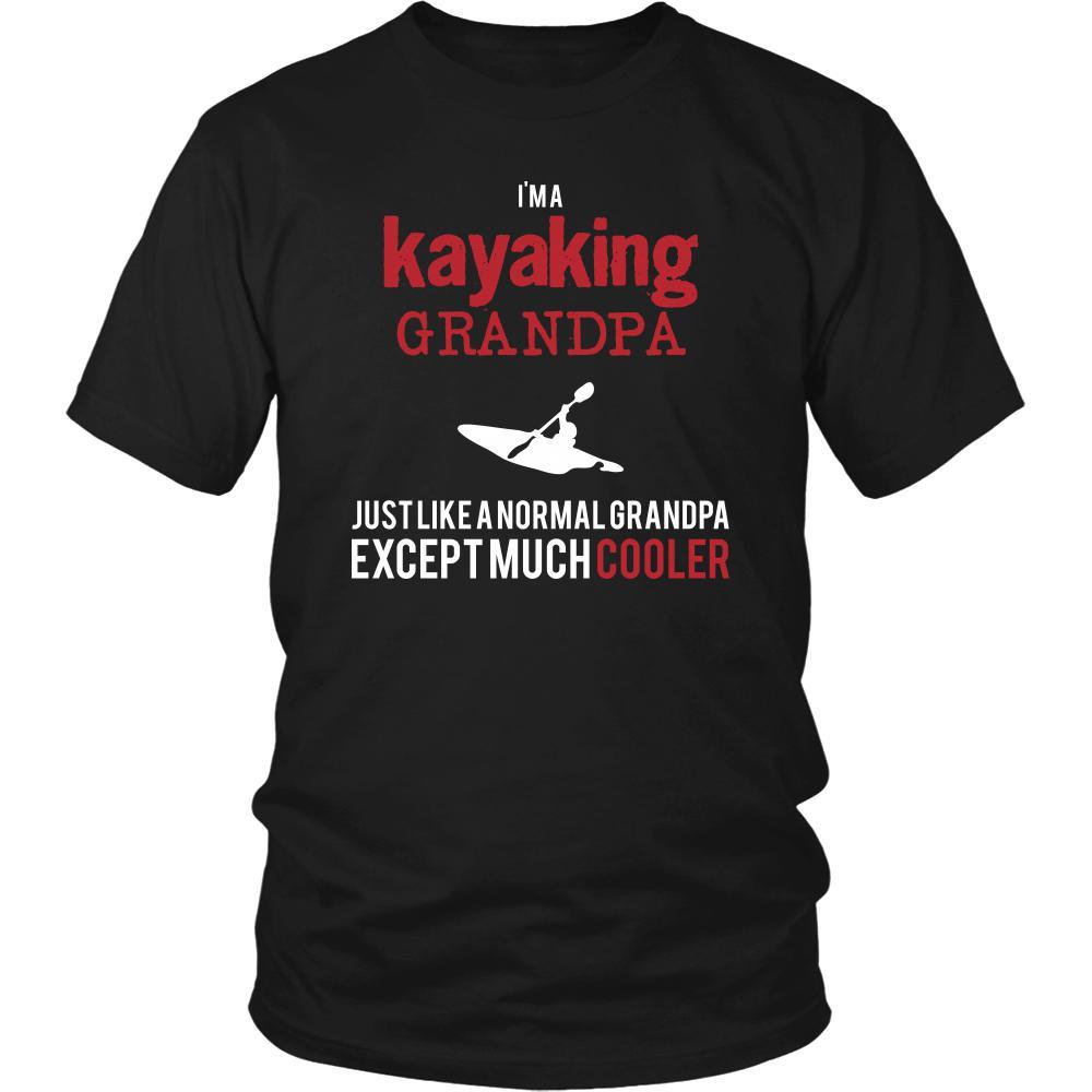 Kayaking Shirt - I'm a kayaking grandpa just like a normal grandpa except much cooler Grandfather Hobby Gift-T-shirt-Teelime | shirts-hoodies-mugs