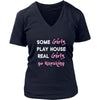 Kayaking Shirt - Some girls play house real girls go Kayaking- Hobby Lady-T-shirt-Teelime | shirts-hoodies-mugs