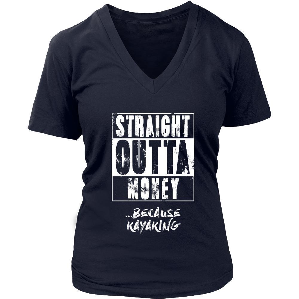 Kayaking Shirt - Straight outta money ...because Kayaking- Hobby Gift-T-shirt-Teelime | shirts-hoodies-mugs