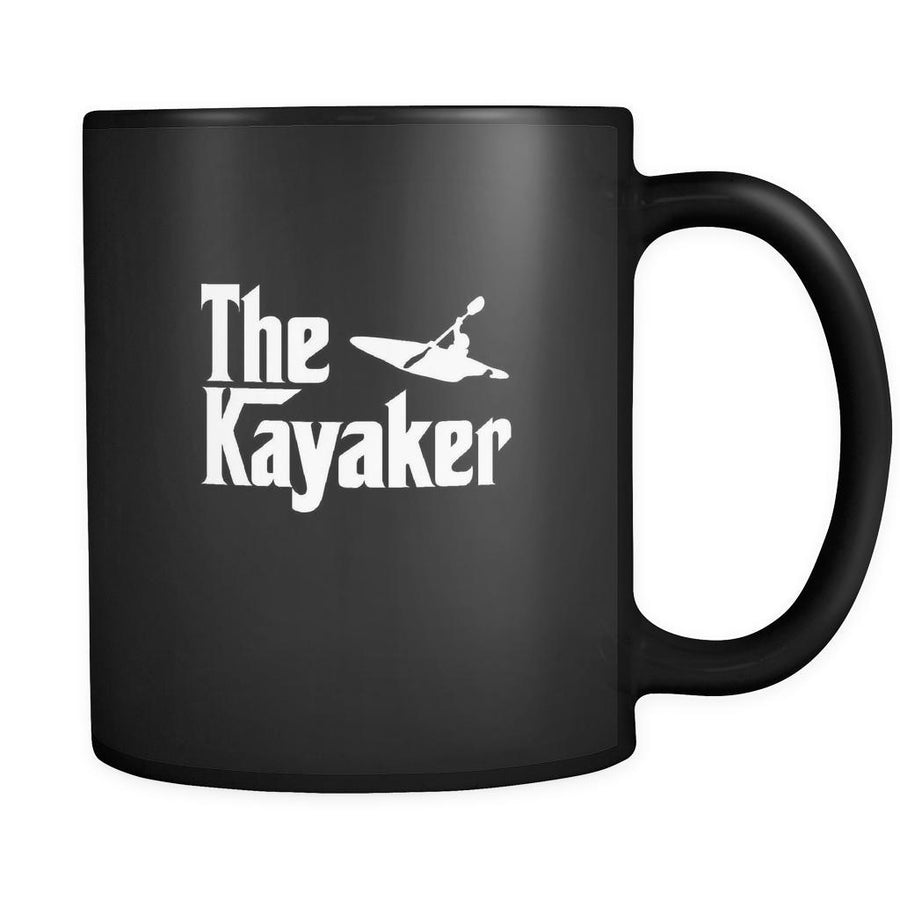 Kayaking The Kayaker 11oz Black Mug-Drinkware-Teelime | shirts-hoodies-mugs