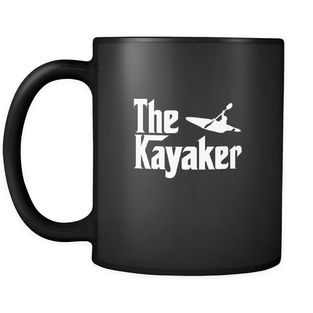 Kayaking The Kayaker 11oz Black Mug