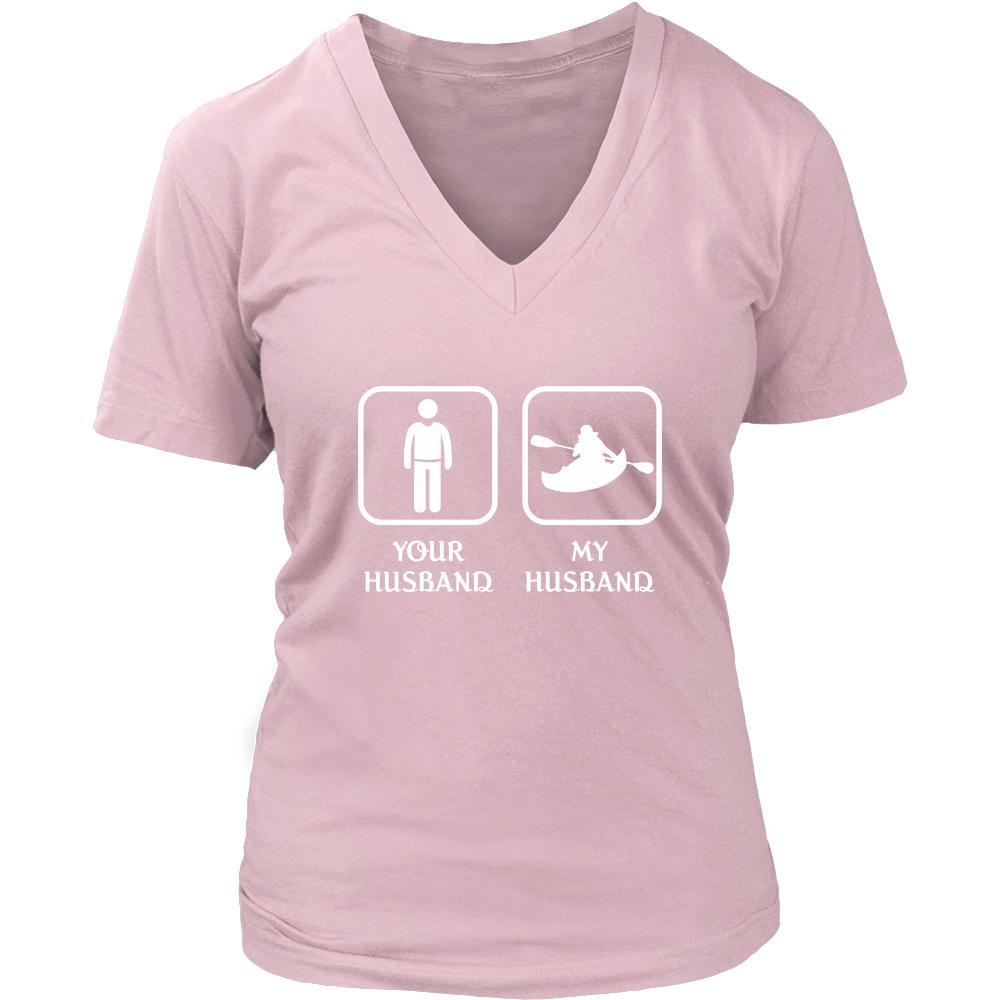 Kayaking - Your husband My husband - Mother's Day Hobby Shirt-T-shirt-Teelime | shirts-hoodies-mugs