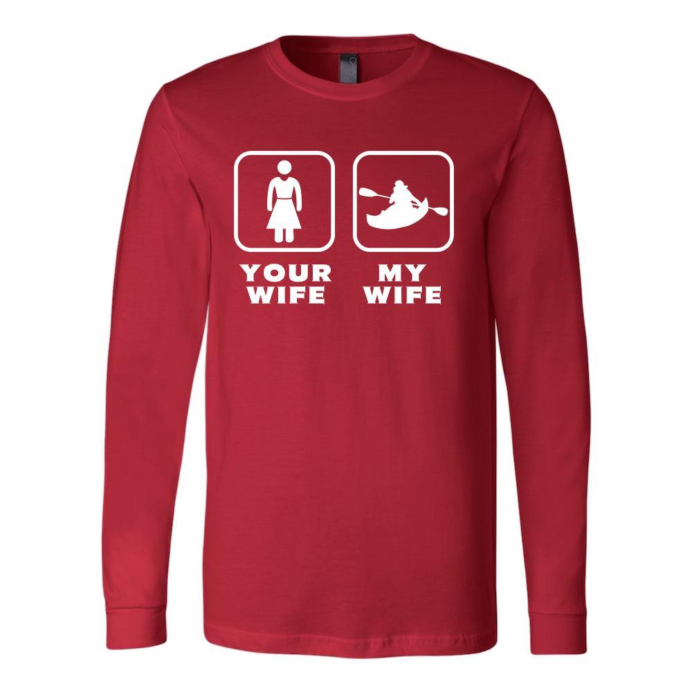 Kayaking - Your wife My wife - Father's Day Hobby Shirt-T-shirt-Teelime | shirts-hoodies-mugs