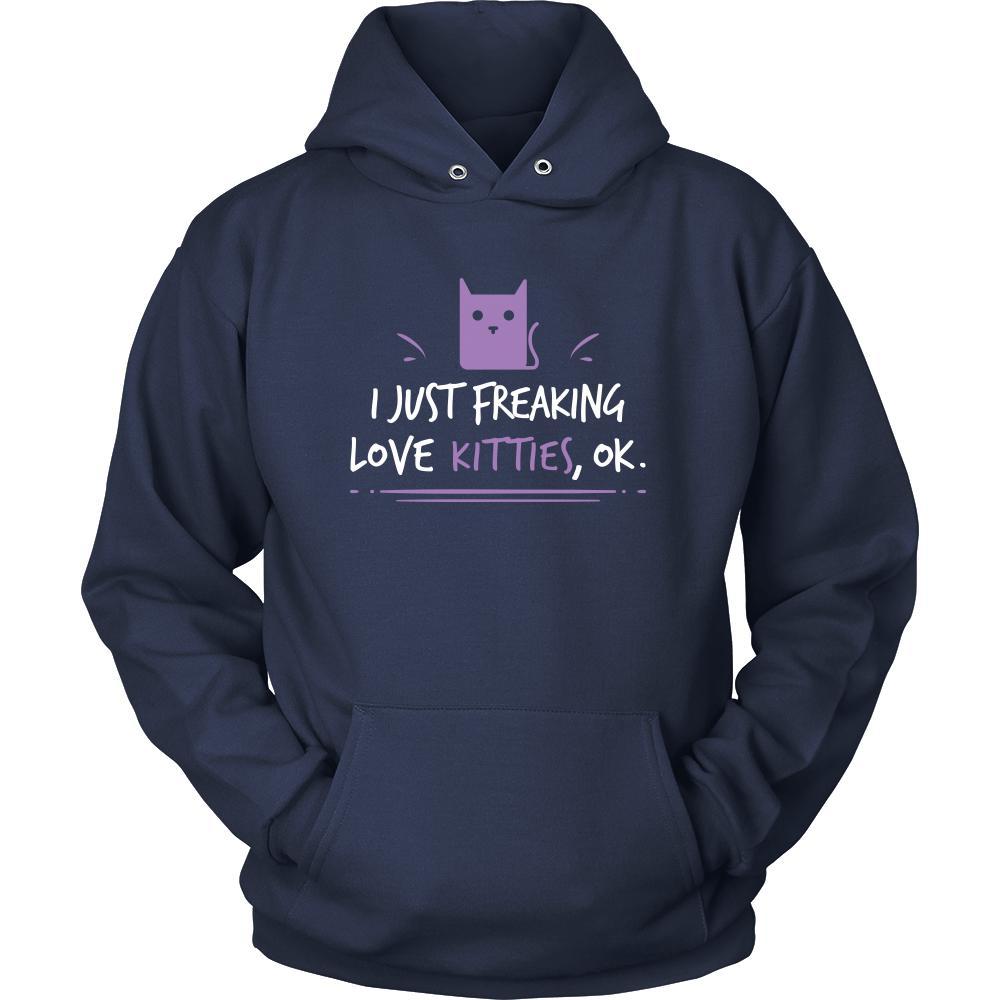 Kitties Shirt - Freaking Love Kitties - Animal Lover Gift-T-shirt-Teelime | shirts-hoodies-mugs