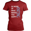 Knitting Shirt - Do more of what makes you happy Knitting- Hobby Gift-T-shirt-Teelime | shirts-hoodies-mugs