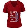 Knitting Shirt - Do more of what makes you happy Knitting- Hobby Gift-T-shirt-Teelime | shirts-hoodies-mugs