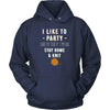 Knitting T Shirt - I like to party and by party I mean Stay home & knit-T-shirt-Teelime | shirts-hoodies-mugs