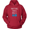 Knitting T Shirt - Knitting takes balls-T-shirt-Teelime | shirts-hoodies-mugs