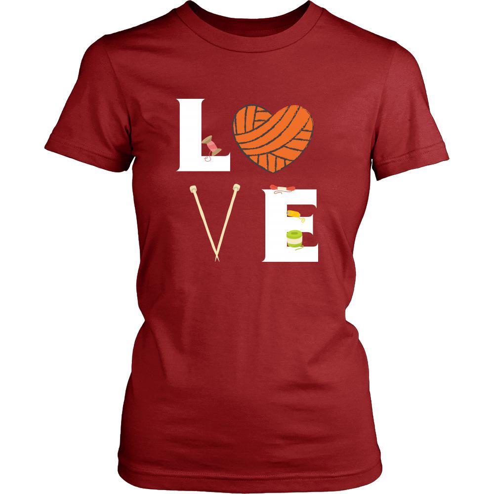 Knitting / Yarn - LOVE Knitting / Yarn - Knit Hobby Shirt-T-shirt-Teelime | shirts-hoodies-mugs