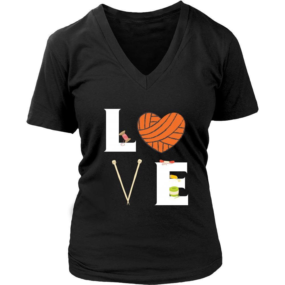 Knitting / Yarn - LOVE Knitting / Yarn - Knit Hobby Shirt-T-shirt-Teelime | shirts-hoodies-mugs