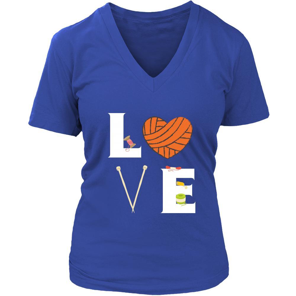 Knitting / Yarn - LOVE Knitting / Yarn - Knit Hobby Shirt-T-shirt-Teelime | shirts-hoodies-mugs