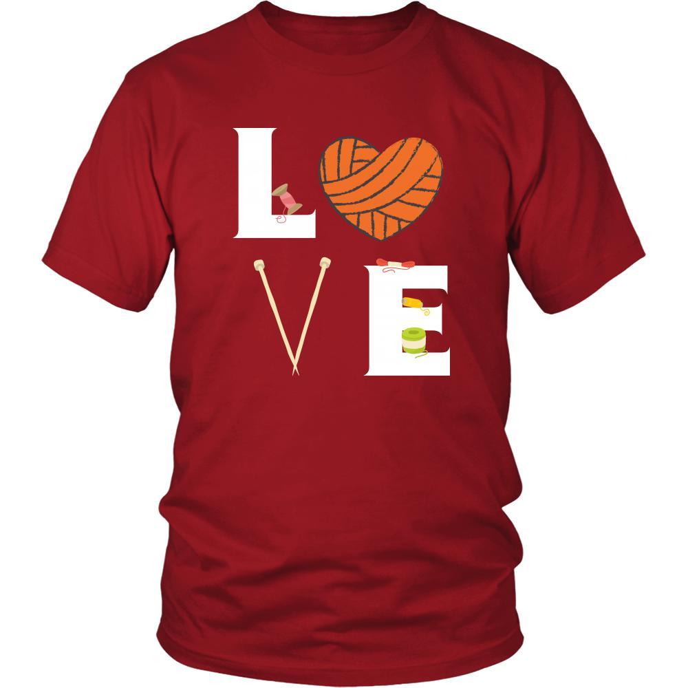 Knitting / Yarn - LOVE Knitting / Yarn - Knit Hobby Shirt-T-shirt-Teelime | shirts-hoodies-mugs