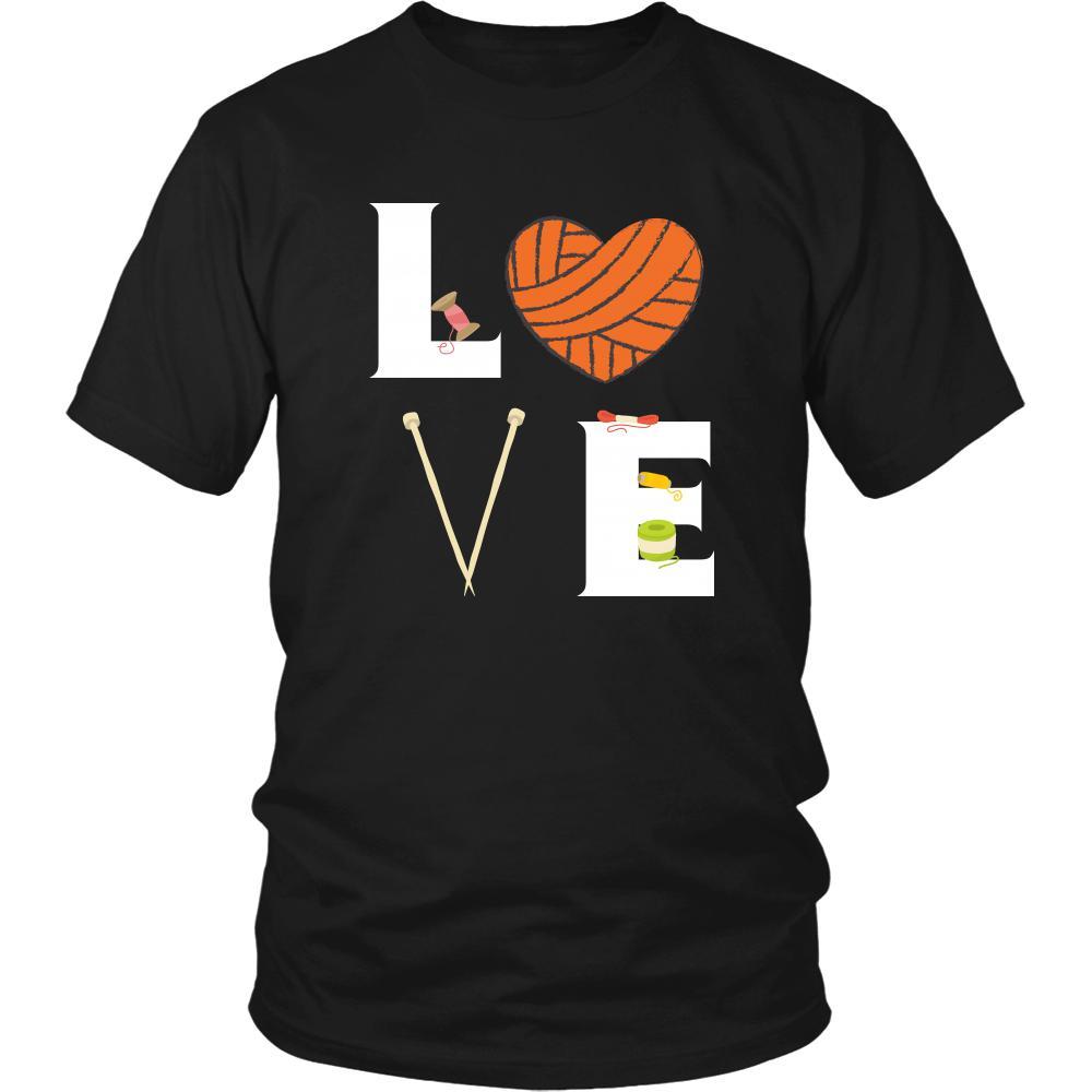 Knitting / Yarn - LOVE Knitting / Yarn - Knit Hobby Shirt-T-shirt-Teelime | shirts-hoodies-mugs