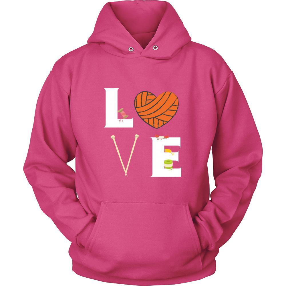 Knitting / Yarn - LOVE Knitting / Yarn - Knit Hobby Shirt-T-shirt-Teelime | shirts-hoodies-mugs