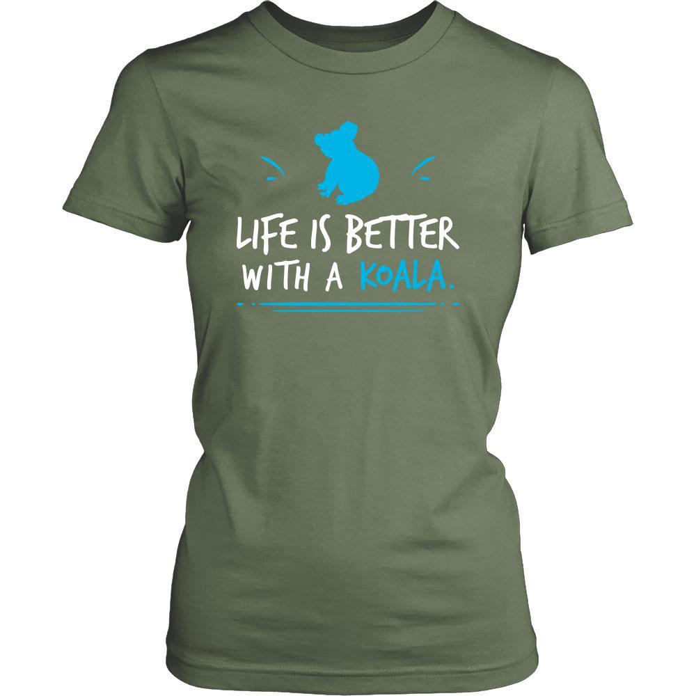 Koala Shirt - Life Is Better - Animal Lover Gift-T-shirt-Teelime | shirts-hoodies-mugs