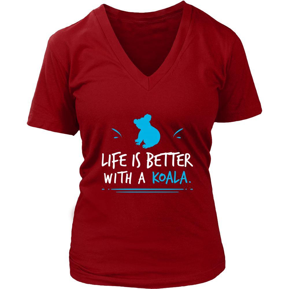 Koala Shirt - Life Is Better - Animal Lover Gift-T-shirt-Teelime | shirts-hoodies-mugs