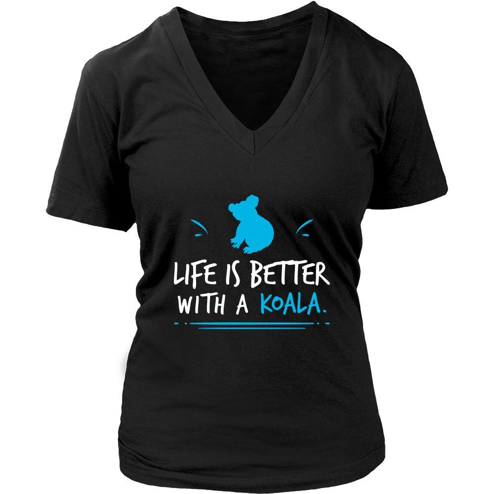 Koala Shirt - Life Is Better - Animal Lover Gift-T-shirt-Teelime | shirts-hoodies-mugs