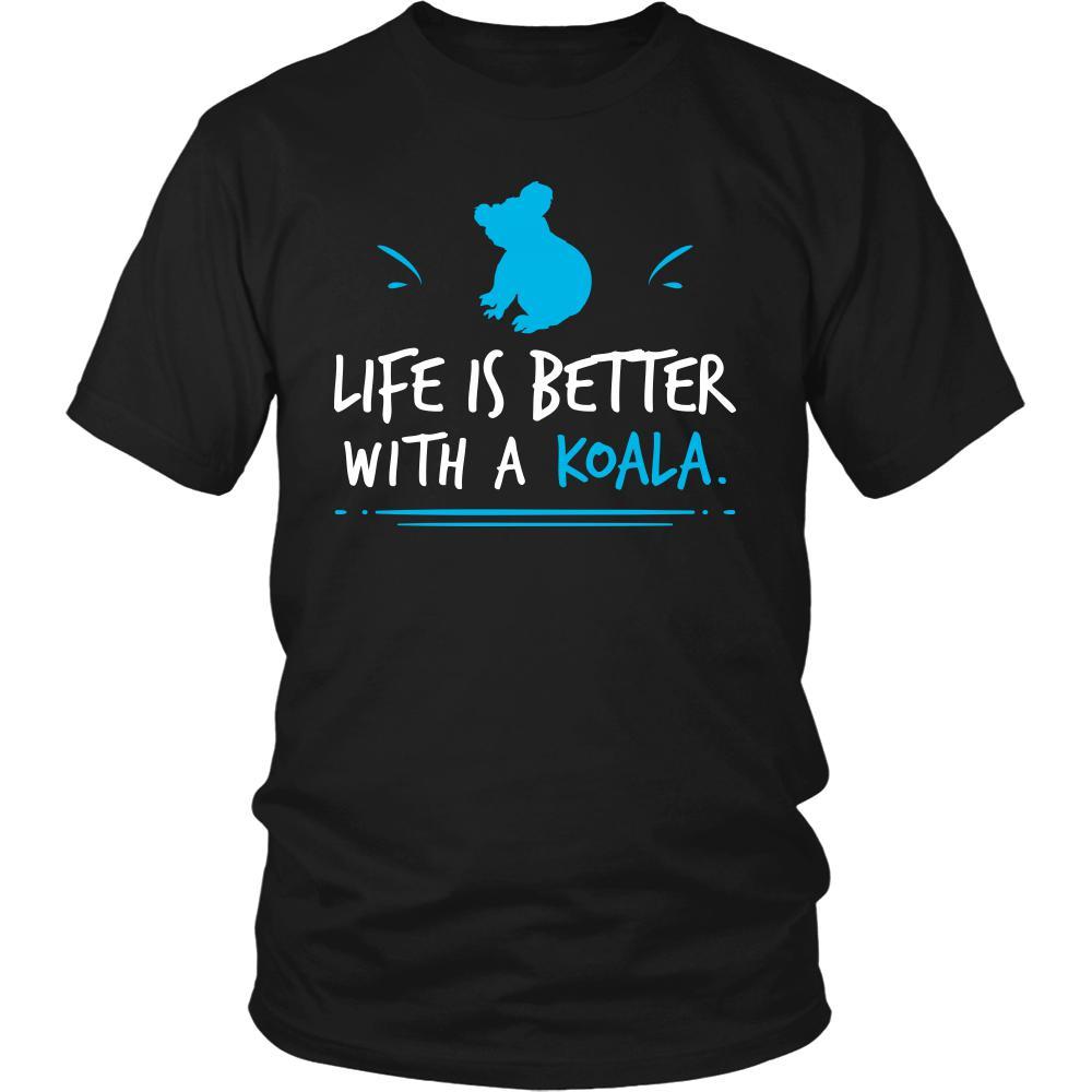 Koala Shirt - Life Is Better - Animal Lover Gift-T-shirt-Teelime | shirts-hoodies-mugs