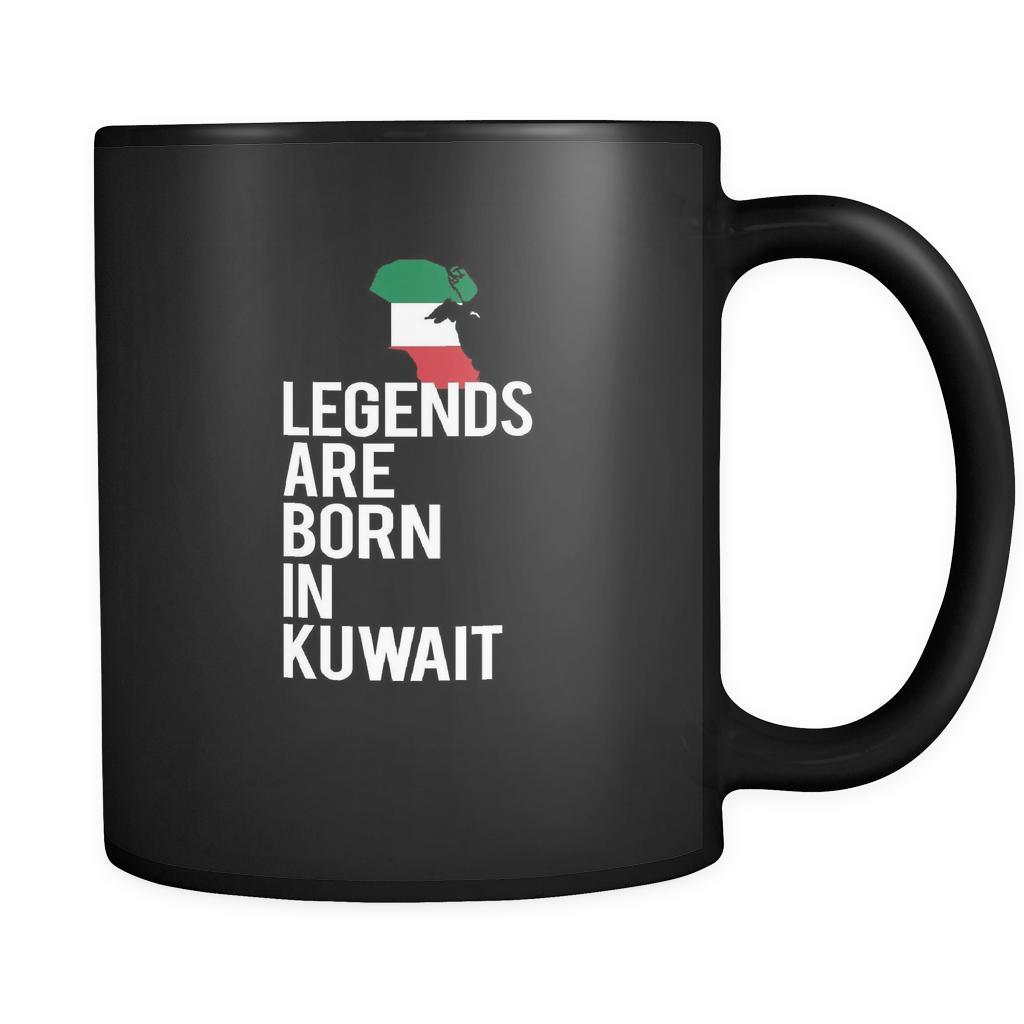 Kuwait Legends are born in Kuwait 11oz Black Mug-Drinkware-Teelime | shirts-hoodies-mugs
