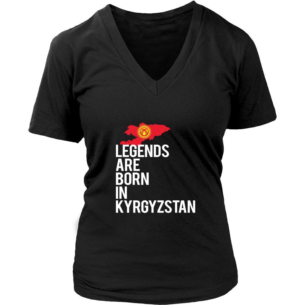 Kyrgyzstan Shirt - Legends are born in Kyrgyzstan - National Heritage Gift-T-shirt-Teelime | shirts-hoodies-mugs