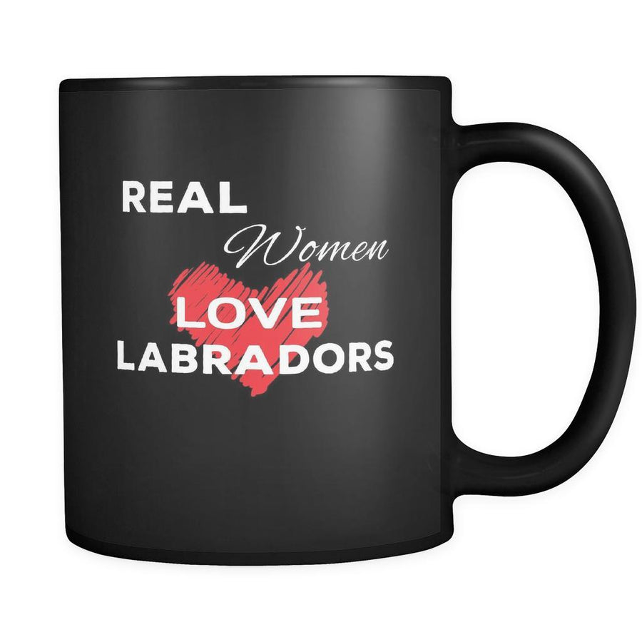 Labrador Real Women Love Labradors 11oz Black Mug