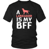 Labrador Shirt - a Labrador is my bff- Dog Lover Gift-T-shirt-Teelime | shirts-hoodies-mugs